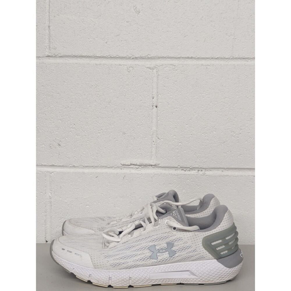 Womens Sz 10.5 Under Armour Charged Rogue Lace-Up White Trainers 3021247_106 - Picture 4 of 8